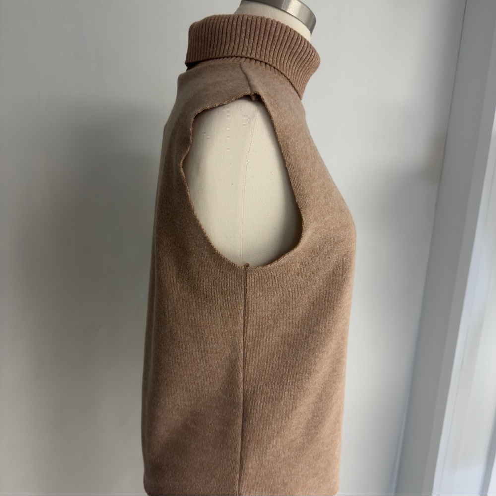 ZARA Sleeveless Turtleneck Sweater NWT - Picture 4 of 9